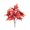 D#52, variant on Artificial Maple Leaf Small Bouquet, Realistic Fall Faux Foliage with Orange Red and Warm Yellow Gradient Leaves for Thanksgiving Table Centerpiece