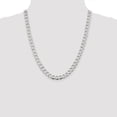 thumbnail image 4 of Primal Silver Sterling Silver 8.1mm Polished Flat Curb Chain, 4 of 4