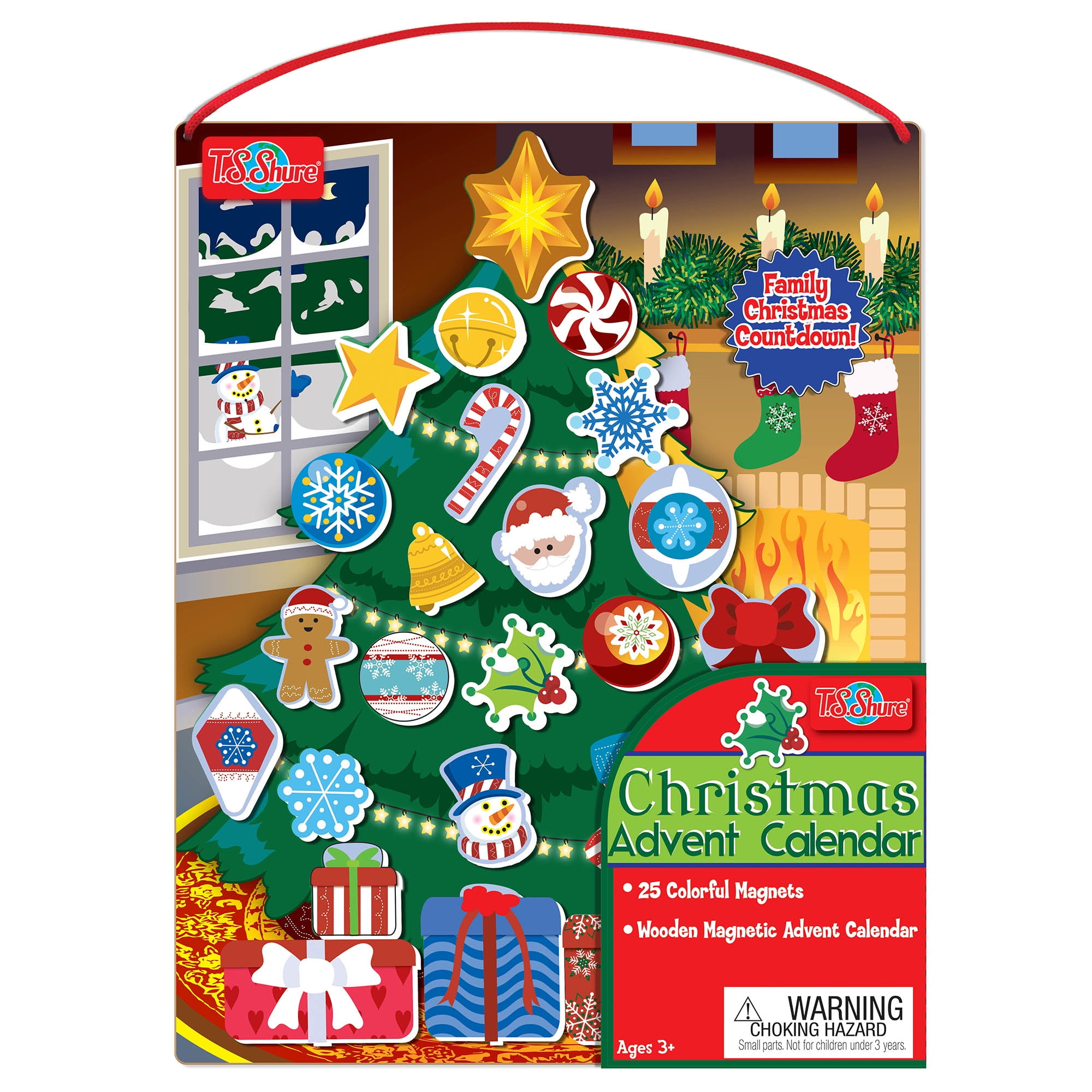T.S. Shure Christmas Tree Wooden Advent Calendar