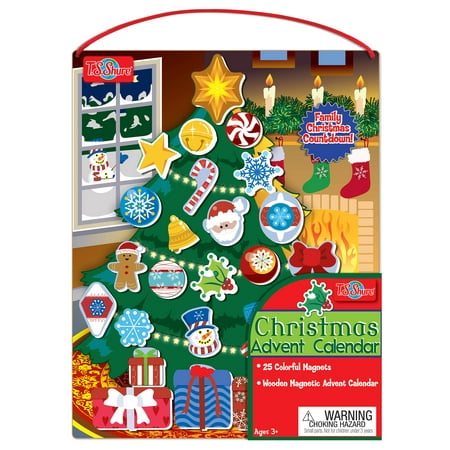 T.S. Shure - Christmas Tree Wooden Magnetic Advent