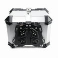 thumbnail image 5 of Mescukay 65L Motorcycle Top Case, Waterproof Aluminum Motorcycle Trunk Tour Tail Box with Anti-Theft Lock System, Reflective Strips Design for Helmet Luggage, 5 of 7