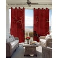 thumbnail image 4 of Red Marble Blackout Curtains 63 Inches Length, Marble Crack Fluid Vintage Modern Art Window Treatment Thermal Insulated Drapes for Bedroom Living Room 2 Panels 84x63 Inches, 4 of 8