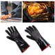 thumbnail image 5 of Guantes de neopreno negros para barbacoa, resistentes al calor y al aceite, para horno y freidora. 14 pulgadas de espesor, 5 of 9