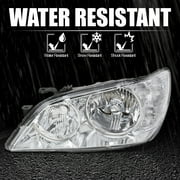 Spec-D Tuning Chrome Clear Headlights Front Lamps Compatible with 2001-2005 Lexus Is300 L+R Pair Head Light Lamp Assembly