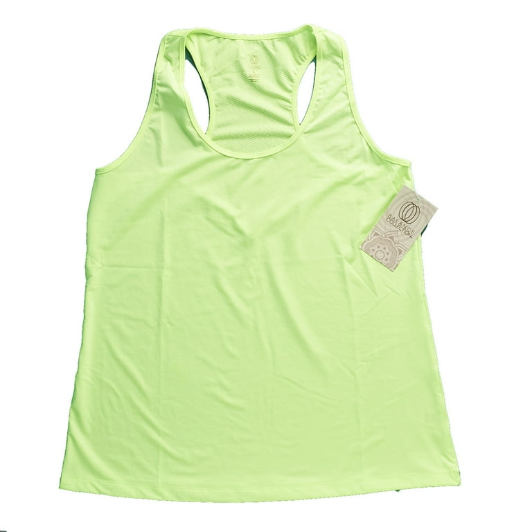 Marika Women's Activewear Singlet Tank Workout Shirt, Lime-A-Rita, S