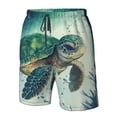 thumbnail image 5 of Naloa Watercolor Turtle1 Men's Beach Shorts, Surfing shorts, Swim trunks, Quick Dry Swim Trunks for Surfing Beach Fun - XX-Large, 5 of 9