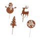 thumbnail image 4 of Estacas navideñas para jardín, letreros navideños para patio trasero, patio, casa de campo Juego de 4 piezas estilo D, 4 of 9