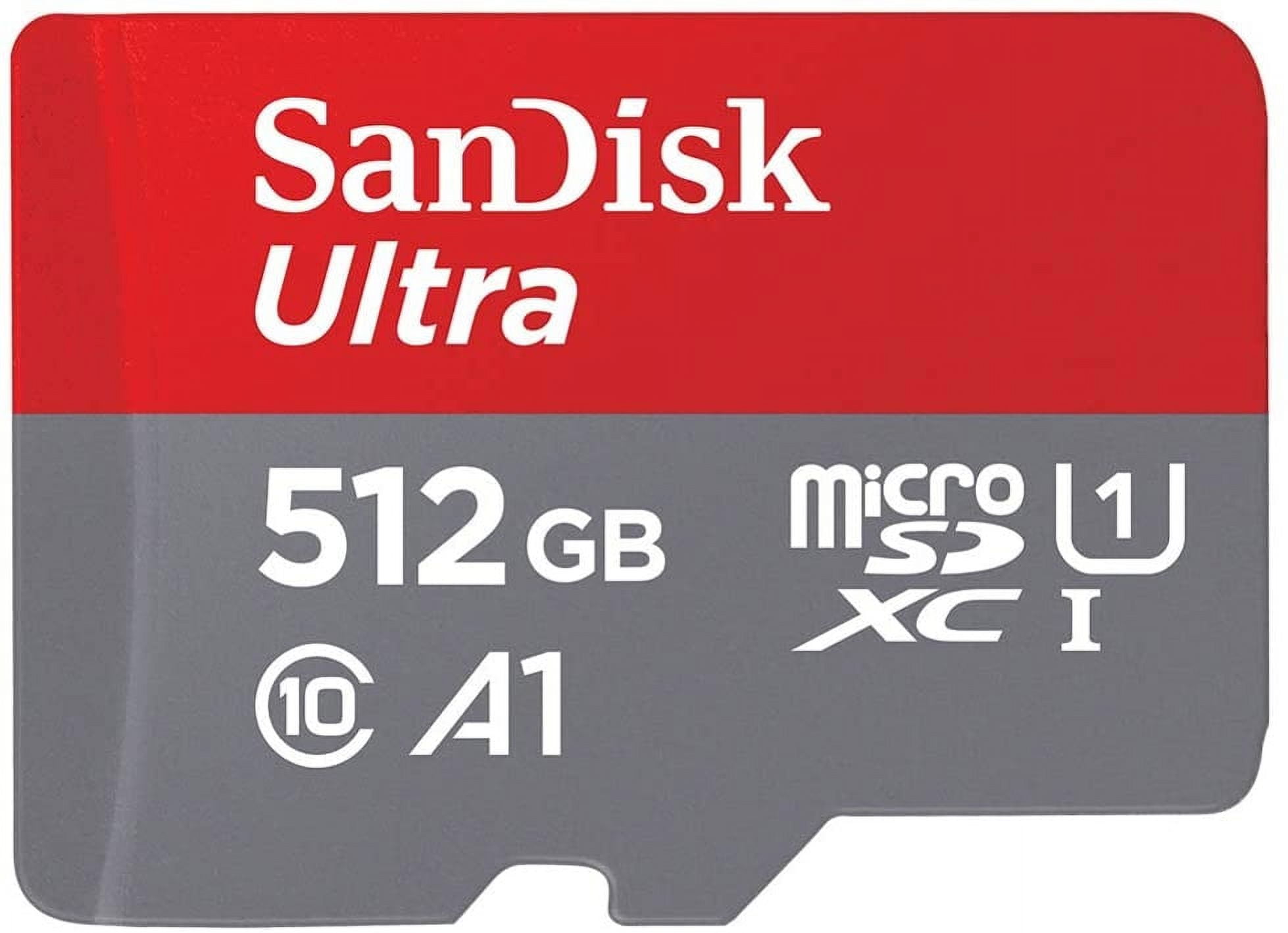 512GB Memory Card with Carry Case for Galaxy Tab A9/A9 Plus/A7/A7 Lite/A8 Tablets - Sandisk Ultra High Speed MicroSD & Hard Cover Compatible With Samsung Galaxy Tab A9/A9 Plus/A7/A7/A8
