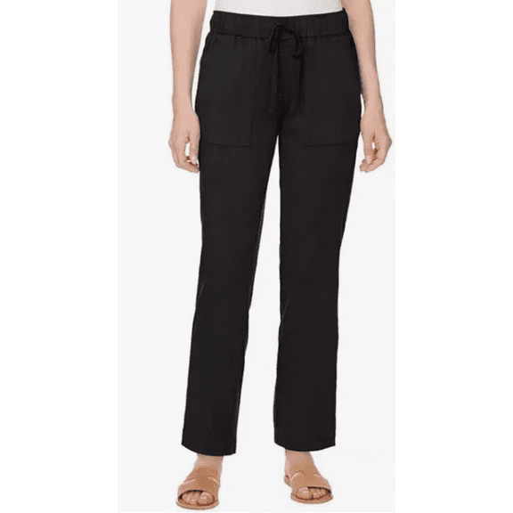 Buffalo Womens Tencel Blend Pull On Joggers - Athletic Pants (Black, L)