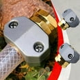 thumbnail image 2 of Leutsin Garden Hose Female And Male Repair Joint Connector Fits All 3/4 Inch Garden Hose, 2 of 7