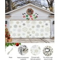 thumbnail image 2 of Christmas Garage Door Banner Cover 6 x 13 ft, Christmas Gold and Grey Snowflake Christmas Garage Door Decorations Holiday Christmas Backdrop Decor for Winter New Year Xmas Party, 2 of 6