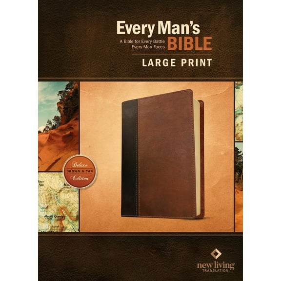 NLT Every Man's Bible/Large Print-Brown/Tan TuTone