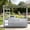 Silver + Stainless Steel + American Design + American Traditional-1, variant on 110-Inch 4-Burner 72000 BTU Deluxe Stainless Steel Gas Outdoor Kitchen Bar Barbecue Island Grill  + Wine Cooler Compact Refrigerator + Rotisserie + Granite Countertops + Storage Cabinets & Drawers