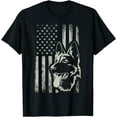 thumbnail image 2 of Patriotic German Shepherd AMERICAN FLAG 4th Of July Shepherd T-Shirt, 2 of 3