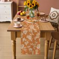 thumbnail image 3 of Spring Floral Table Runner 90 Inches Long,Dining Table Runners Dresser Scarves,Watercolor Botanical Flowers Rustic Orange Kitchen Coffee Tablerunner for Tabletop Party Holiday Wedding 13"x90", 3 of 8