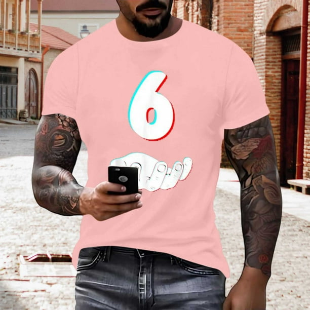 Tops para hombre, blusas y camisas de manga corta con cuello redondo para hombre, jersey informal con cuello redondo estampado para hombre, pantalones cortos deportivos para fitness, blusa de poliéste