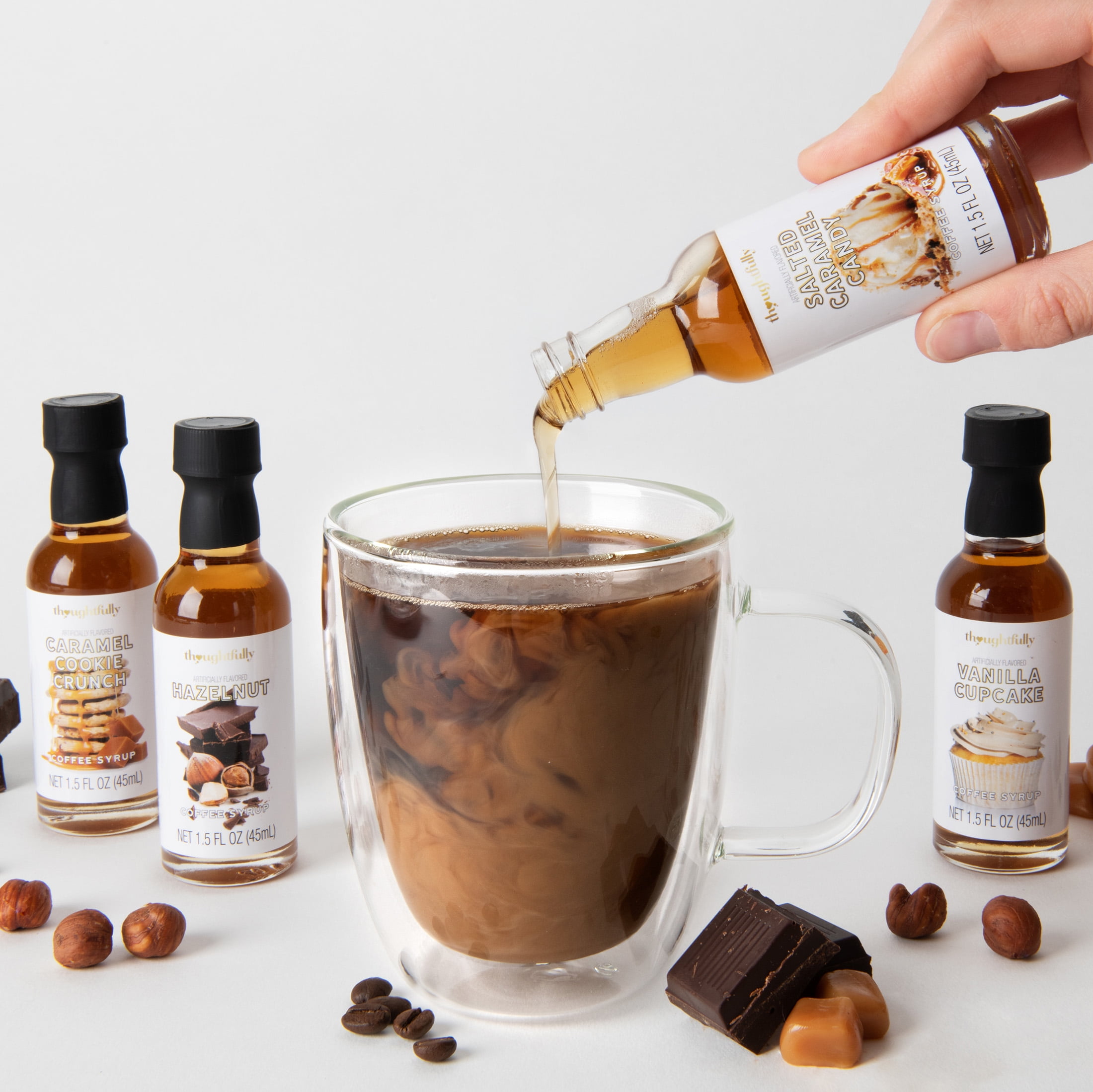 Buy Thoughtfully Gourmet, Coffee Syrup Gift Set, Flavors Include