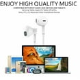 thumbnail image 3 of White 3.5mm Earphones Headset Earbuds Wired Handsfree With Mic for iPhone & Android, 3 of 5