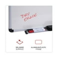 Universal Melamine Dry Erase Board, 72" x 48", Aluminum Finish Frame