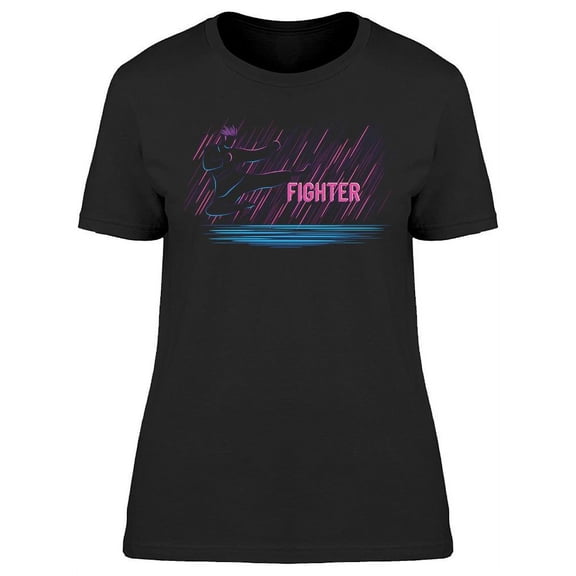 Karate Air Kick Fighter T-Shirt Women -Image by Shutterstock, Female 3X-Large