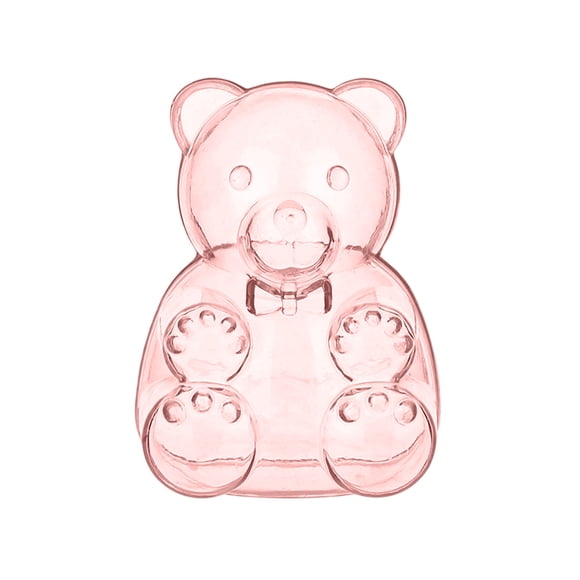 Recipiente para dulces con forma de oso | Caja de almacenamiento de plástico reutilizable para regalos de San Valentín, fiestas de cumpleaños y pequeños dulces