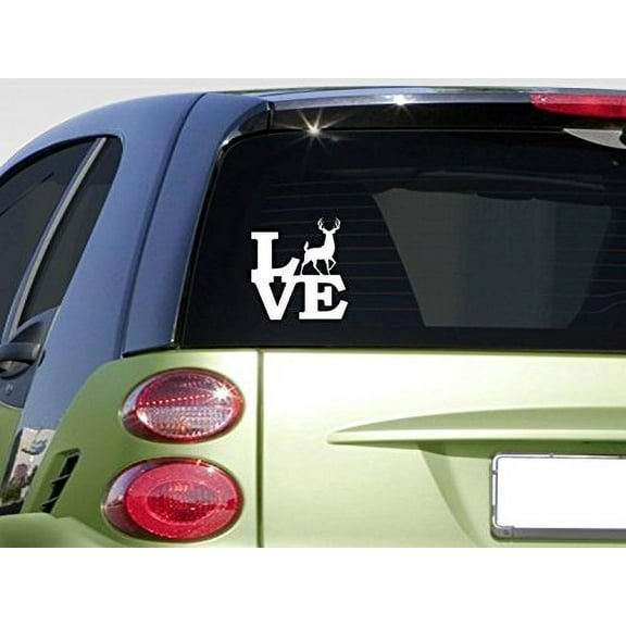 Whitetail deer love 6" STICKER *F189* DECAL deer hunting stand decoy call grunt
