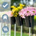 thumbnail image 7 of 10 Pack 6'' Hanging Flower Pot Black, Outdoor Metal Railing Planter for Balcony Garden Wall Deck Porch, 7 of 7