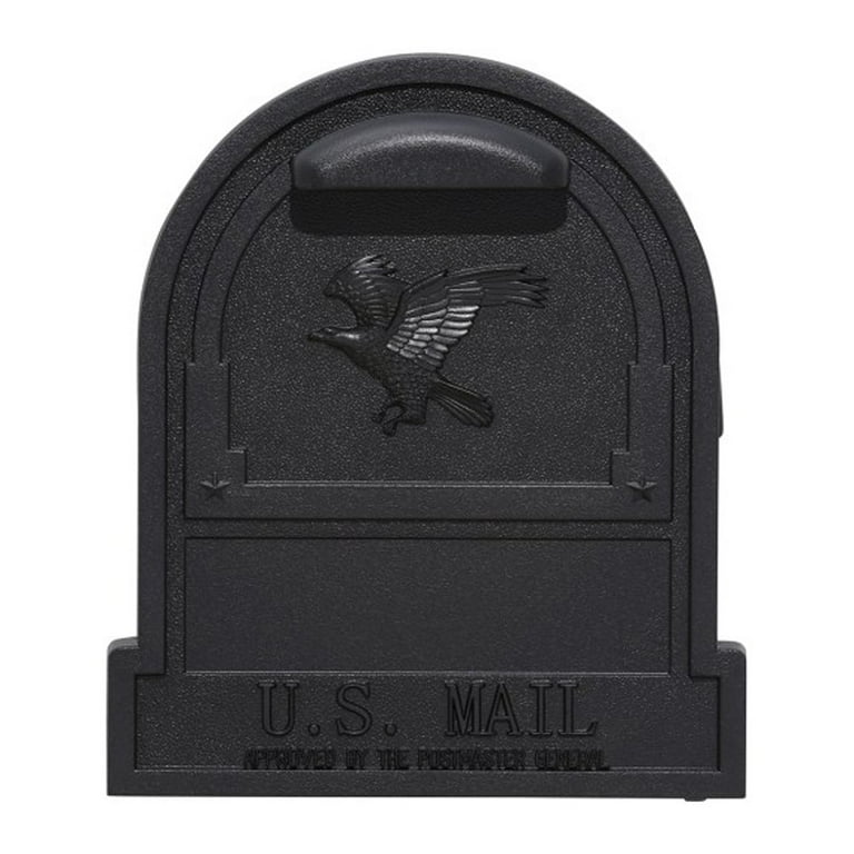 Arlington Large, Steel, Post-Mount Mailbox, Black Arlington Large, Steel, Post-Mount Mailbox, Black