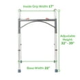 thumbnail image 5 of McKesson Aluminum Folding Walker, Adjustable Height of 32" to 39", 350 lbs Weight Limit, 4 Ct, 5 of 7