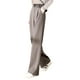 thumbnail image 1 of Pantalones casuales de mujer de pierna ancha, cintura alta, pierna recta, elásticos, bolsillos cómodos, ajuste relajado, 1 of 5