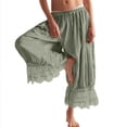 thumbnail image 5 of Karight Women Lace Long Bloomers Pants Elastic Waist Y2k Ruffle Pettipants Slip Cute Pantaloons Pumpkin Pants, 5 of 6