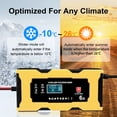thumbnail image 5 of Car Battery Charger,12V/6Amp Automatic Battery Maintainer,Smart Trickle Charger with Temperature Compensation Auto Stop Intelligent Pulse Repair Charger for Lead Acid Batteries Car Truck Motorcycle, 5 of 7