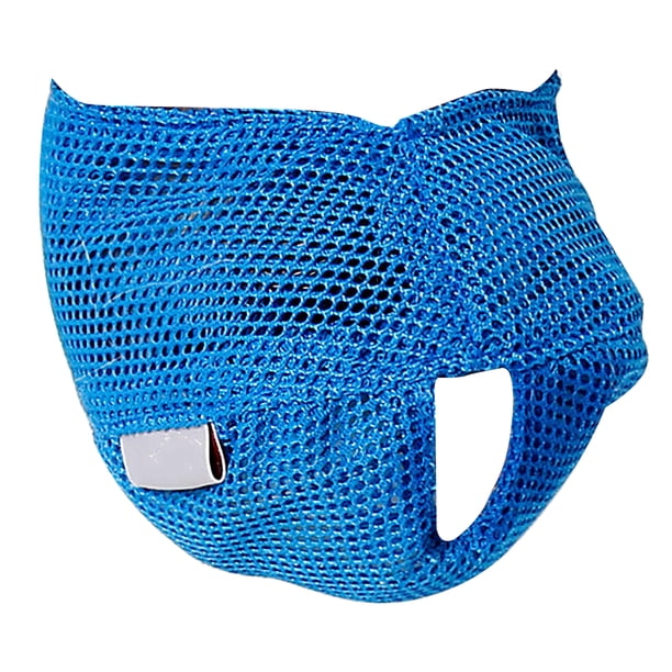 Bozales Para Gatos Cubierta De Malla Poliéster Malla Bozales Para Gatos Manga Gatito Ajustable Bozal De Tela Anti-Mordida Bolsa De Limpieza Para Gatos Para Limpieza De Baño De Gatos Sweethay PT001681-01