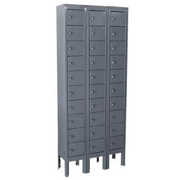 Manufacturer Varies Locker,10x3Lckrs,Gray,66"x27"x9" 10Y621