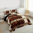 thumbnail image 3 of Castle Fairy Cow Bull Print 3-Piece Full Size Comforter Sets for Women Men Teenagers,Farmhouse Animal Bedding Comforter Set,Bohemian Aztec Lightweight Bedding Sets,Breathable Home Decor, 3 of 8