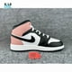 thumbnail image 2 of N I-K-E A i r-Jor-dan 1 Mid Shoes White Black Rust Pink DQ8426-100 GS DQ8423-100, 2 of 6