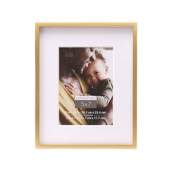 Studio Decor Gold Sydney Frame with Mat, Expressions, 12 Pack