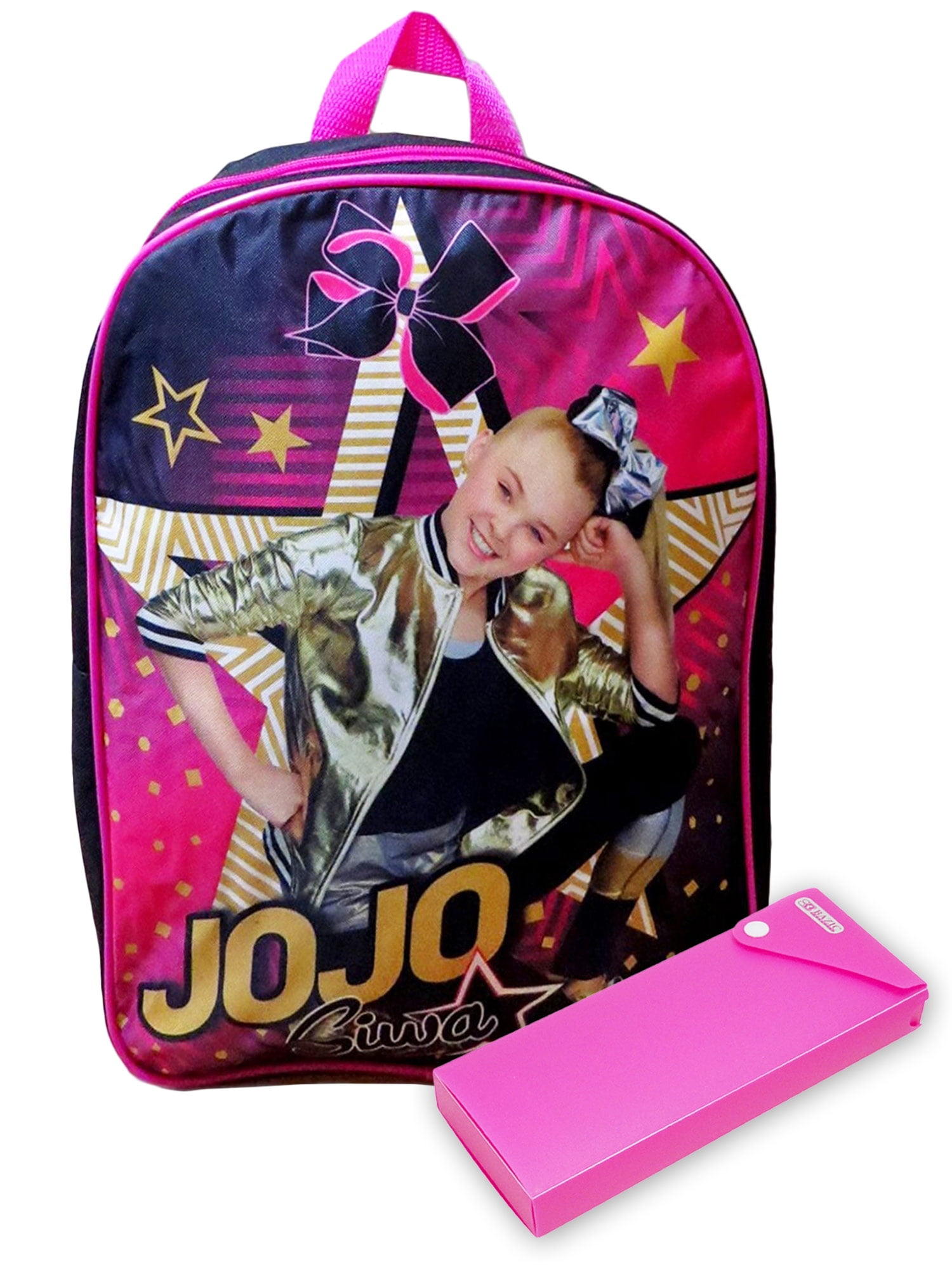 Nickelodeon Girls JoJo Siwa Backpack 15" Star with Pencil Case 2Pcs