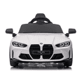 thumbnail image 2 of 12V kids ride on car、parental remote control、3 speeds、LED lights、Bluetooth、USB、white, 2 of 9