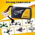 thumbnail image 4 of TATTU 2500mAh 2S 7.4v Fatshark Goggles Headset LiPo Battery Pack with DC3.5mm Plug and LED Power Indicator, 4 of 5