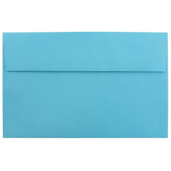 JAM Paper A10 Envelopes, 6 x 9 1/2, Blue, 250/Pack