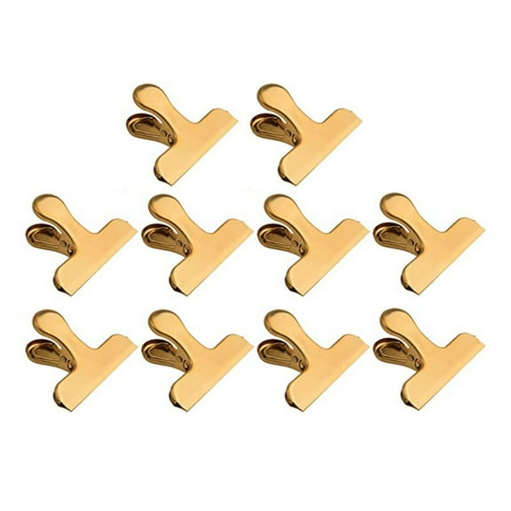 10 Pack Chip Bag Clips, Stainless Steel 3 Inch Heavy Duty Bag Clips for Kitchen &Office
