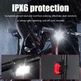 thumbnail image 4 of Juego de luces para bicicleta, luz para bicicleta recargable por USB, luz delantera para bicicleta, luz trasera para bicicleta, rendimiento inigualable, 4 of 11