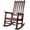 Brown 93, variant on Light Gray Wooden Porch Rocker Chair for Patio, Durable Fir Log Rocking Chair for Garden Yard Balcony, Heavy Duty Outdoor Rockers for Relaxation