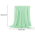 thumbnail image 3 of Cooling Ice Blanket for Hot Sleepers | Heat Absorption, Sweat-Wicking Bamboo Fiber | Lightweight, Breathable, All-Season Comfort | 90x100cm-100x150cm | Green, Blue, Yellow, 3 of 6