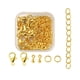 thumbnail image 1 of 80 piezas Sunnimix para joyas accesorios de bricolaje Cierre de Clip Oro, 1 of 7