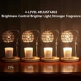 thumbnail image 6 of MEHOOM Crystal Candle Warmer Lamp with Dimmer Timer, Adjustable Height Warmer for Jar Candles, with 2 Bulbs, Home Decor Gifts for Bedroom Living Room, 6 of 8