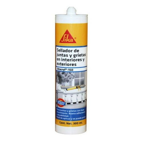 Sellador Acrilico Sika Negro 280 Ml (sikacryl 150) 536966