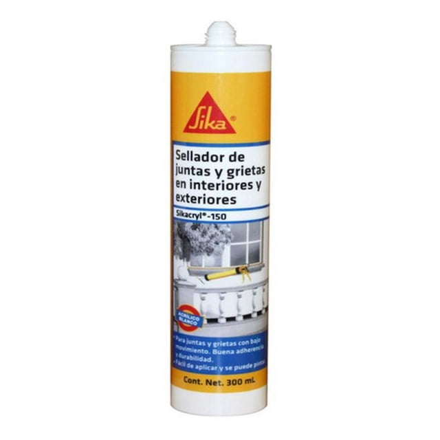 Sellador Acrilico Sika Negro 280 Ml (sikacryl 150) 536966