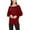 Burgundy, variant on Moa Collection Women's Casual Solid Jersey Knit Long Sleeve Dolman Tunic Top